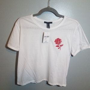 Forever 21 rose crop top